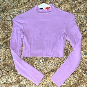 Naked Wardrobe long sleeve crop top 💜